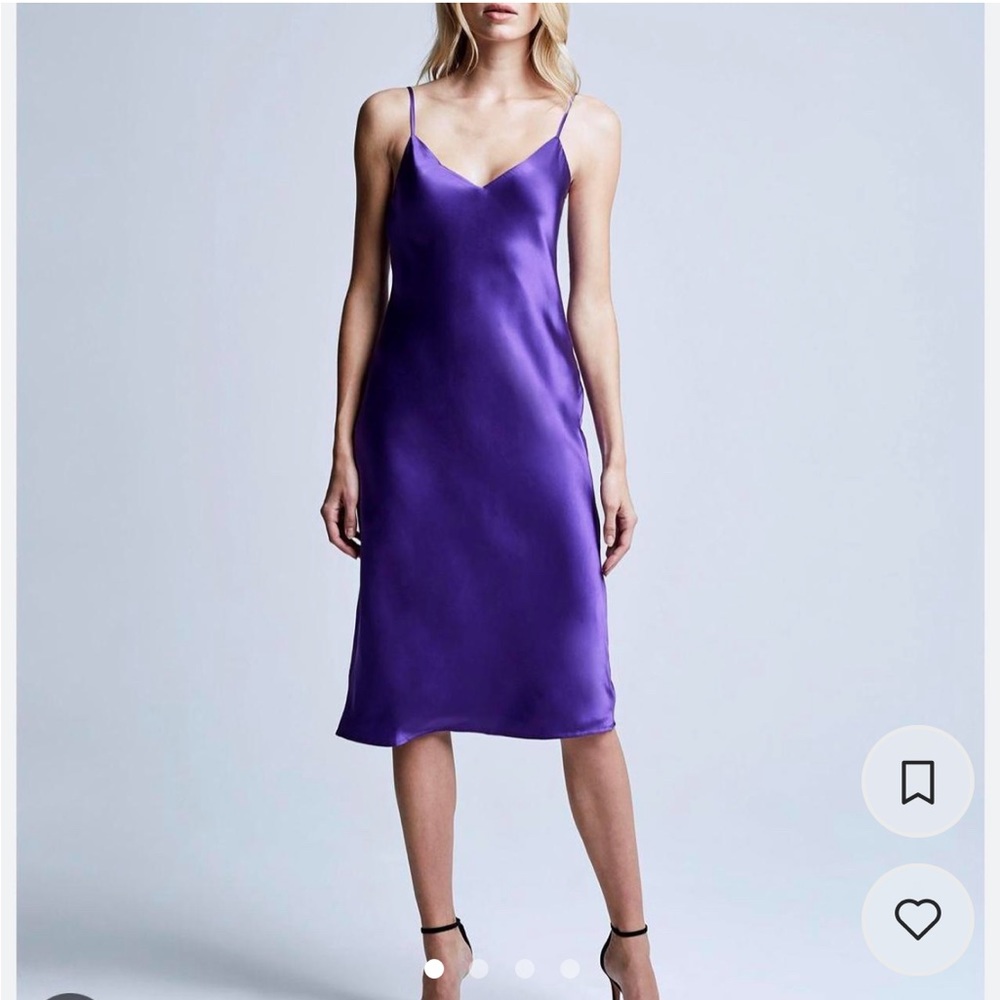 l'agence silk slip dress